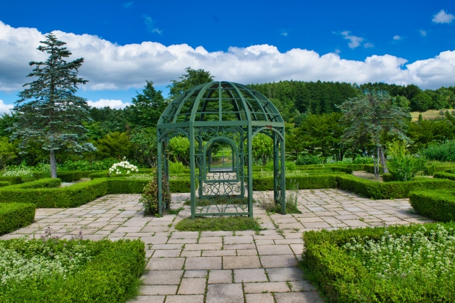 庭園　シンメトリー