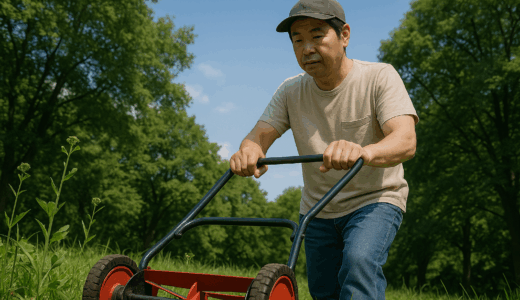 【初心者必見】手動芝刈り機のメンテナンス方法と安全な使い方