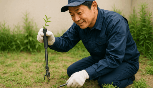 【プロ伝授】雑草取りが劇的に楽になる道具と抜き方のコツ解説