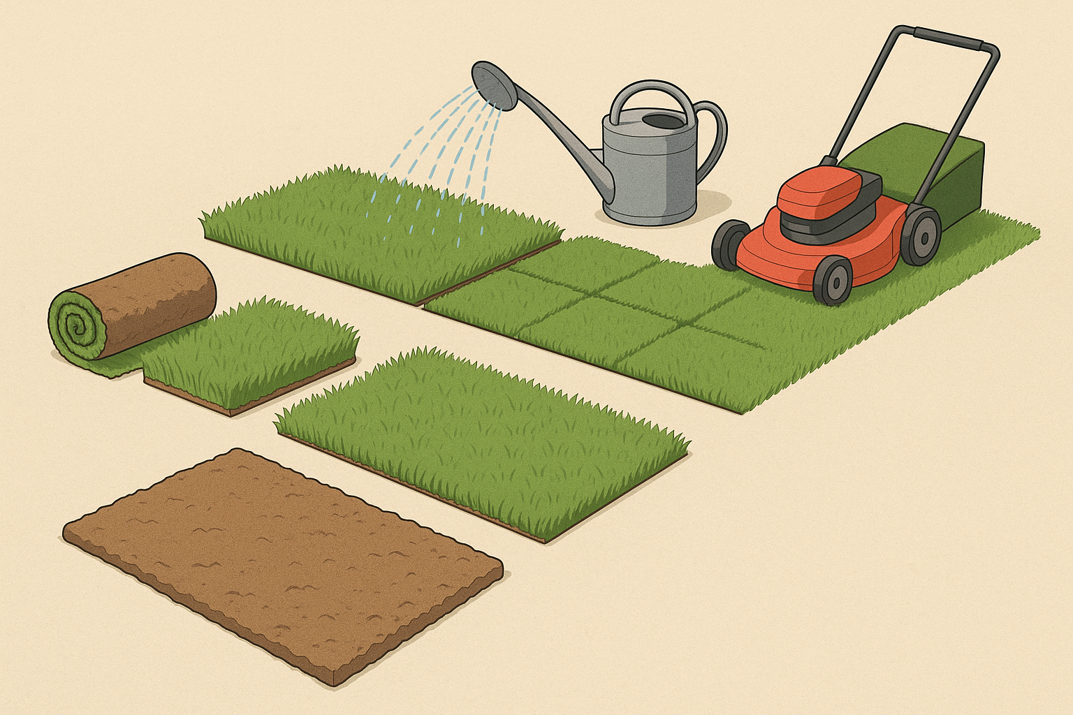 プロが教える】芝生張りは自分でするか業者依頼か？費用・手順・メリットを徹底比較 | お庭レスキュープロ 庭木伐採のプロがサポート